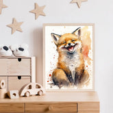 Zvířátka watercolour Plakát